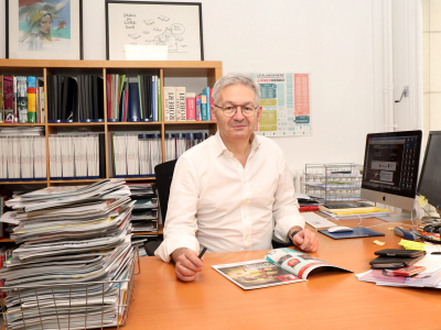 Fabrice Piault rédacteur en chef de Livres Hebdo Trophées de l'édition 2019
