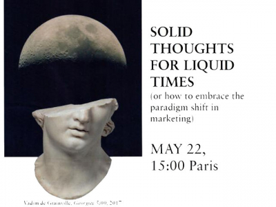 Webinar Solid thoughts for liquid times, le 22 mai 2020, organisé par l'agence Spirit and Spirit 