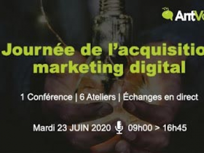 Webinar Journée de l'Acquisition Marketing Digital, le 23 juin 2020, organisé par Ratecard et AntVoice 