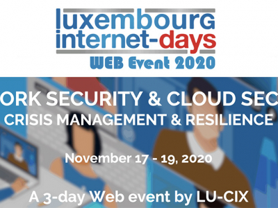 Luxembourg Internet Days, un événement en ligne organisé par LU-CIX du 17 au 19 novembre