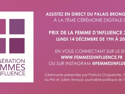 Prix de la femme d’influence, organisé par le Club Génération Femmes d'Influence 