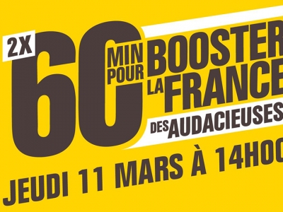 2 x 60 minutes pour booster la France des Audacieuses organisé par BPI France le 11 mars 2021