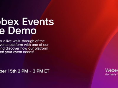 Webex Events Live Demo