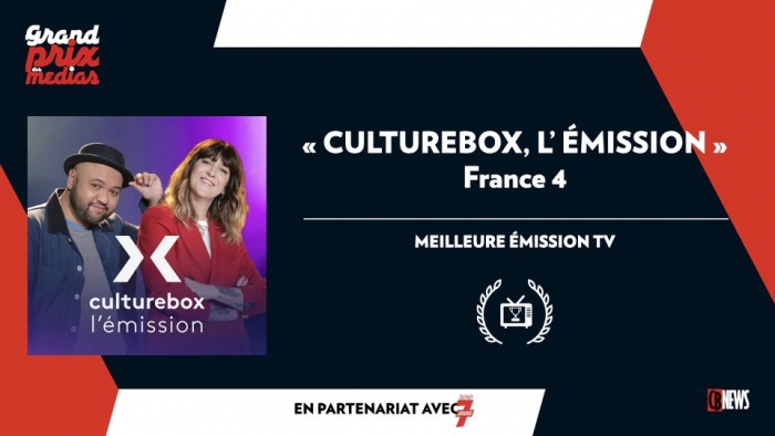Culturebox, gagnant du prix de la meilleure Émission de TV - CB News
