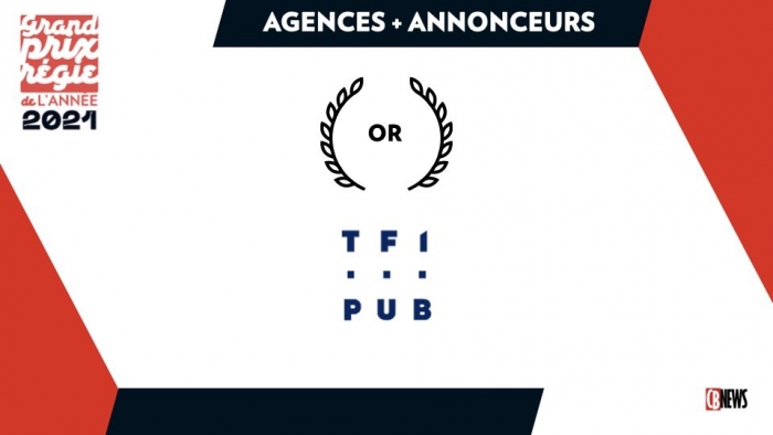 TF1, gagnant du Grand Prix des Régies 2021, collège agences + annonceurs - CB News
