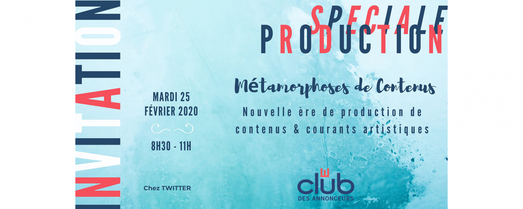Conférence Matinale Production : Métamorphoses de contenus, un événement organisé par Le Club des Annonceurs