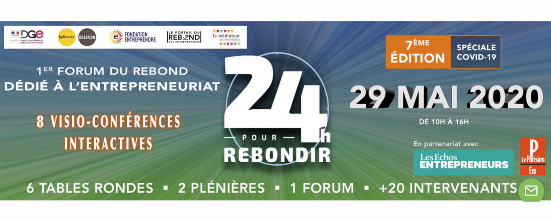 Webinar 24h pour rebondir, organisé par Second Souffle, le 29 mai 2020