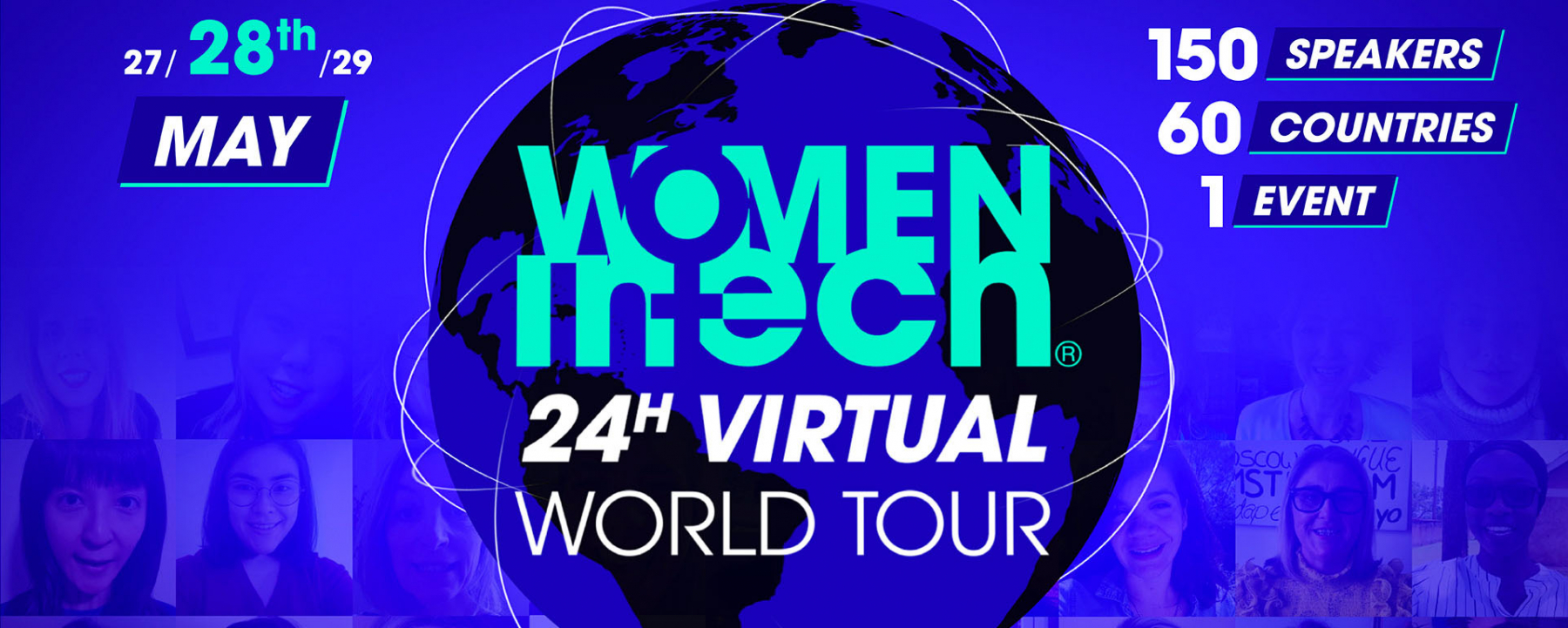Webinar Women in tech - 24h virtual world tour, du 28 au 29 mai 2020