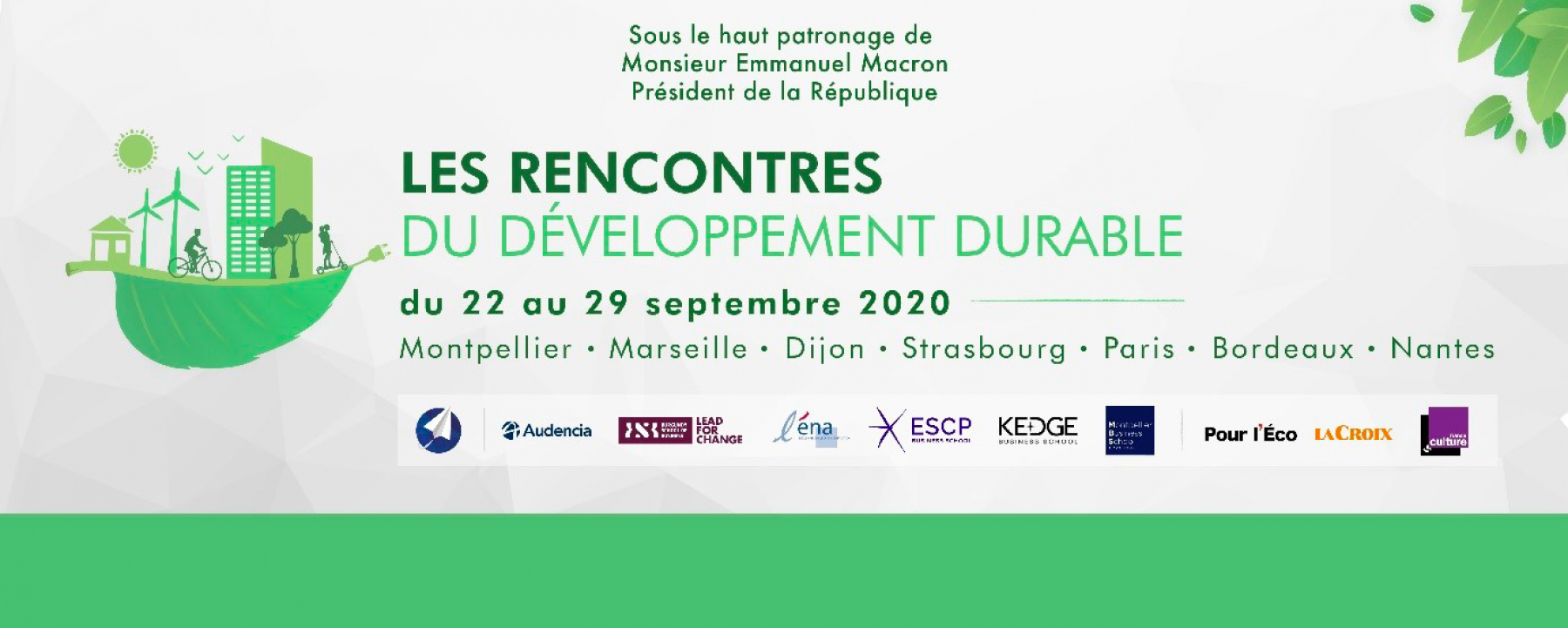 Les Rencontres du Développement Durable, organisées par Institut Open Diplomacy du 22 au 29 septembre 2020 