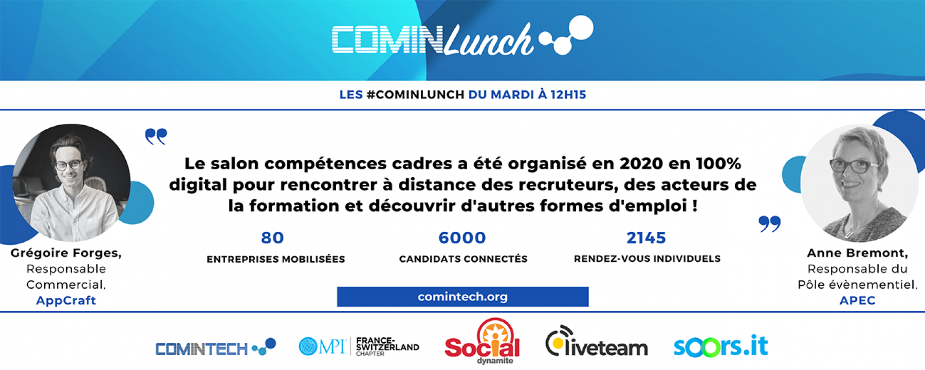 Les lives #ComInTech : live du mardi 23 février, organisé par MPI France Suisse
