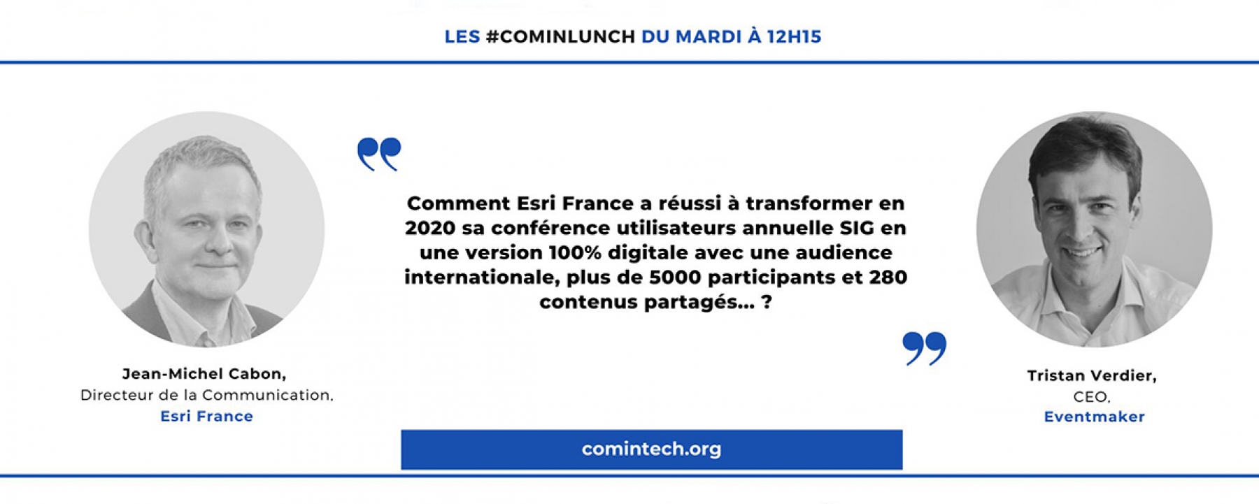 Les lives #ComInTech : live du mardi 9 février, organisé par MPI France Suisse le 9 février