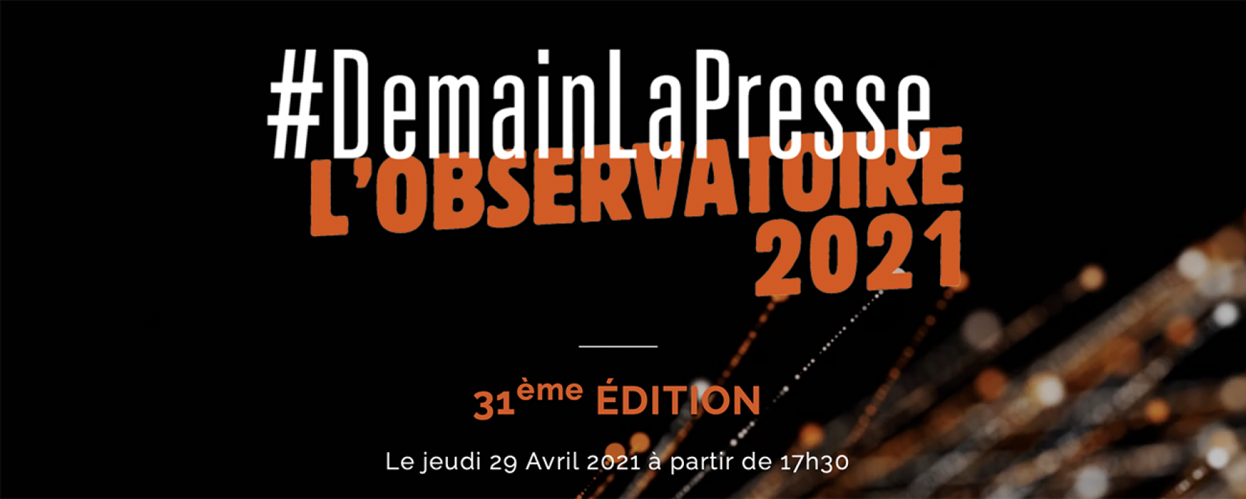 #DemainLaPresse, L'Observatoire 2021, organisé par l'ACPM le 29 avril 2021