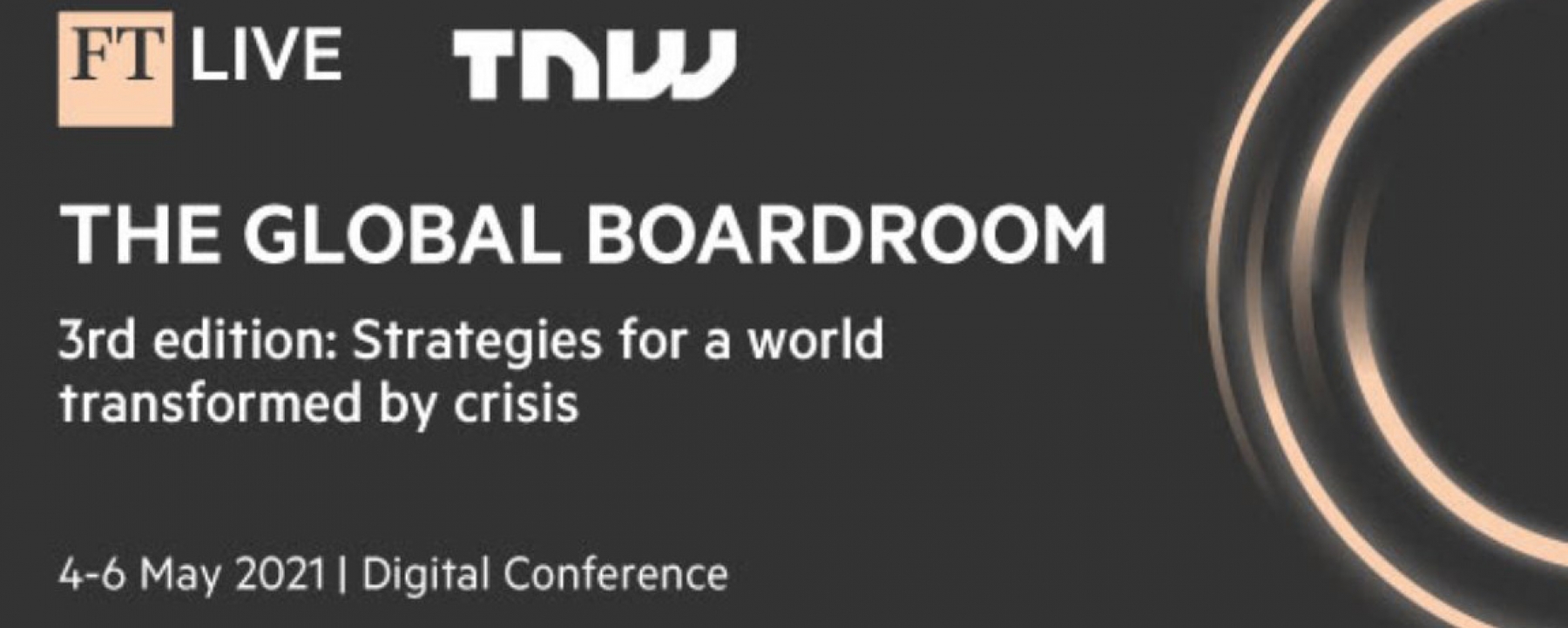 The Global Boardroom, organisé par TNW et FTLIVE du 4 au 6 mai 2021
