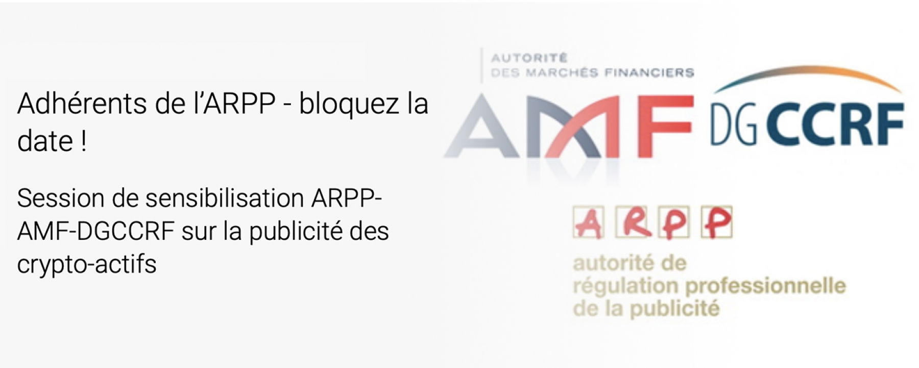 Session de sensibilisation ARPP-AMF-DGCCRF sur la publicité des crypto-actifs, par l'ARPP le 6 mai 2021