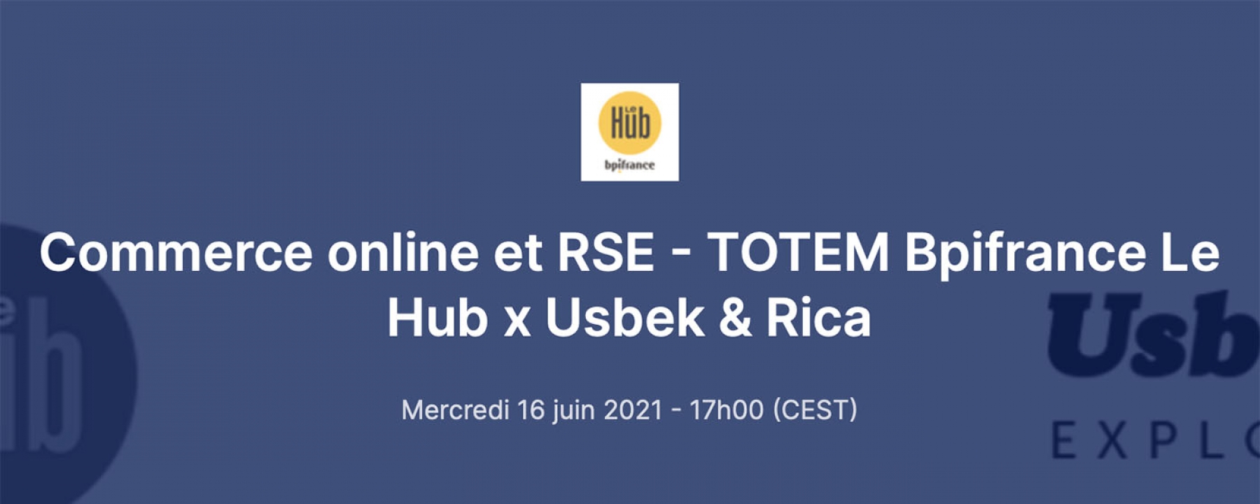 Commerce online et RSE - TOTEM le 16 juin 2021