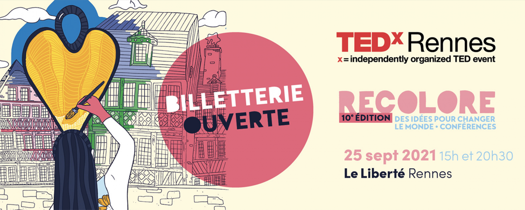 TEDxRennes 2021 - 10e édition le 25 septembre par ID Bretagne