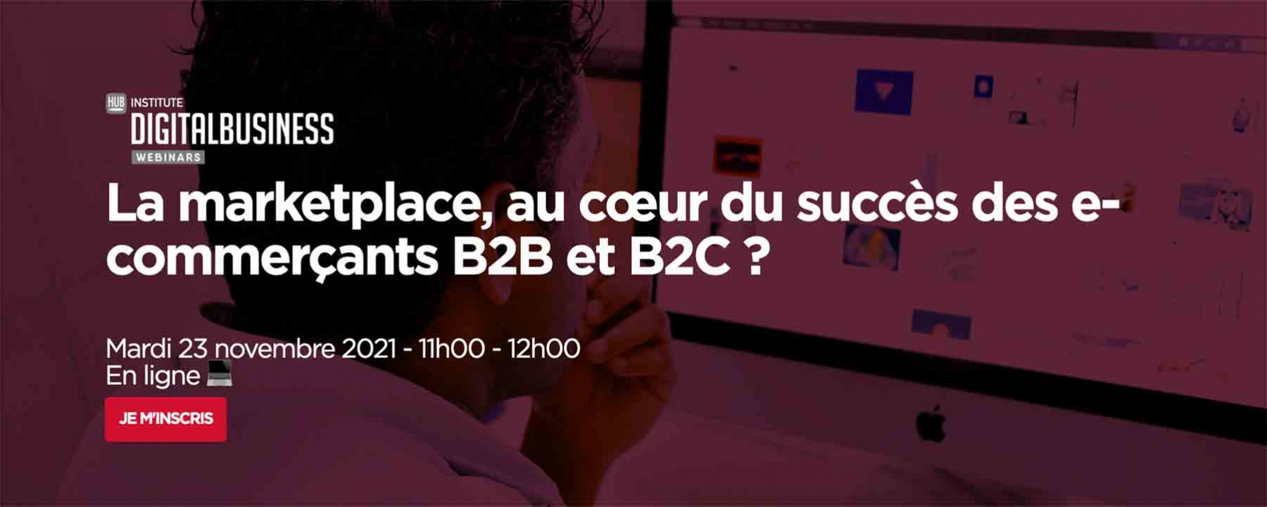 Webinar Adobe 23/11/21 logo digital business La marketplace, au cœur du succès des e-commerçants B2B et B2C ? le 23 novembre 2021 en ligne