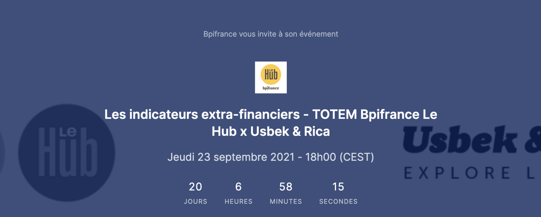 Les indicateurs extra-financiers - TOTEM Bpifrance Le Hub x Usbek & Rica le 23 septembre 2021