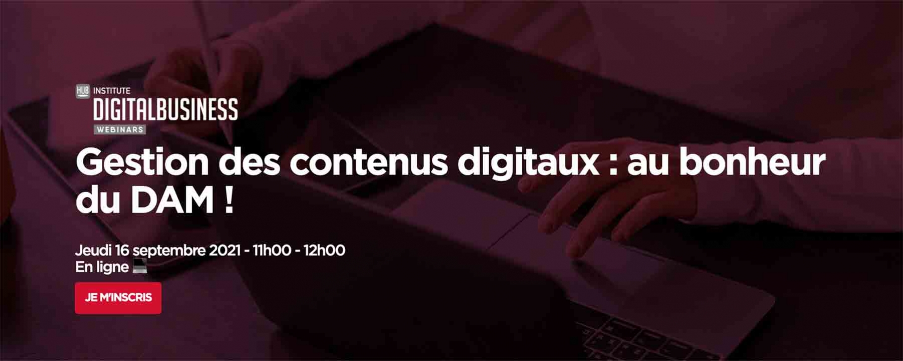 Gestion des contenus digitaux : au bonheur du DAM ! le 16 septembre 2021 en ligne