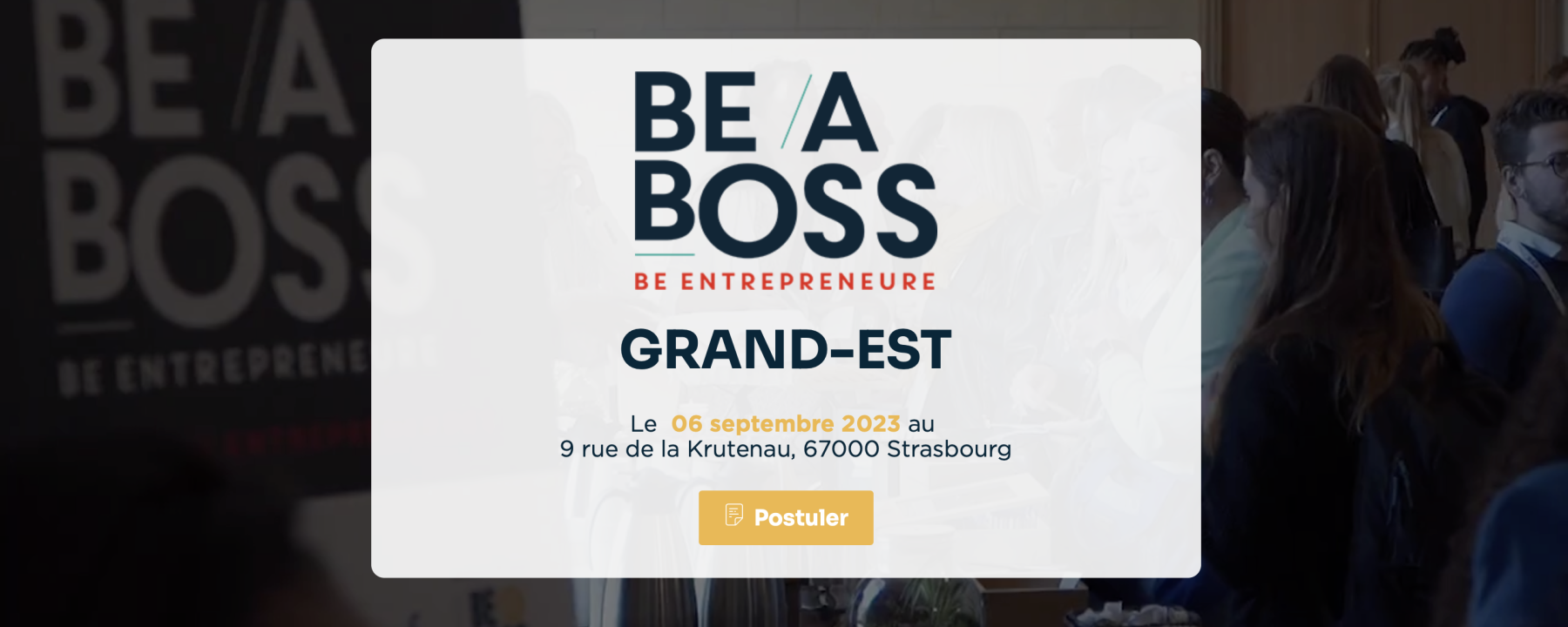 Be a boss 2023 - Grand Est