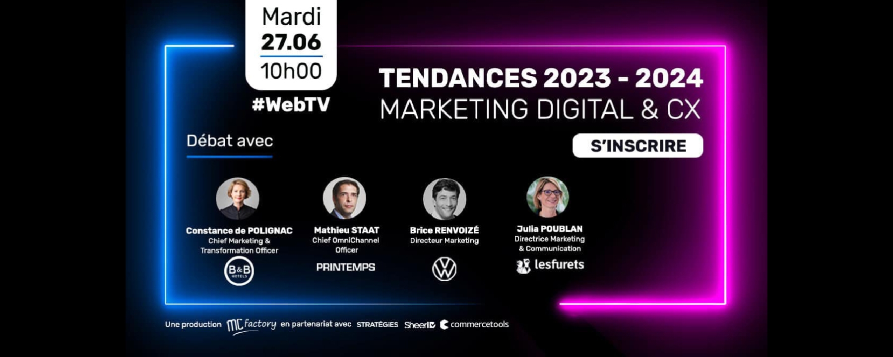 Table Ronde : Prospective 2023 – 2024, tendances Marketing digital & Expérience Client