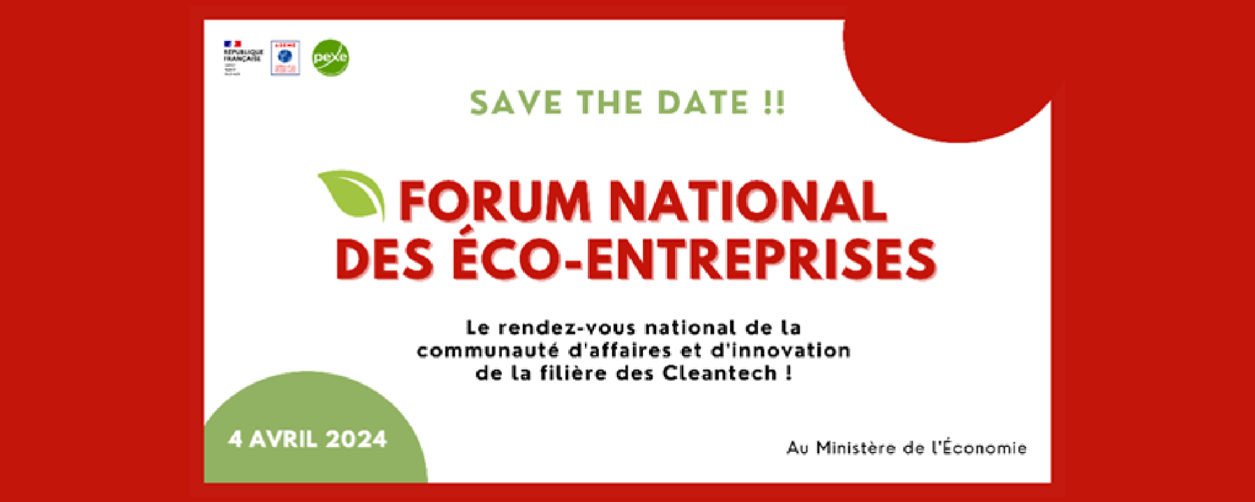 15ème édition du Forum national des éco-entreprises