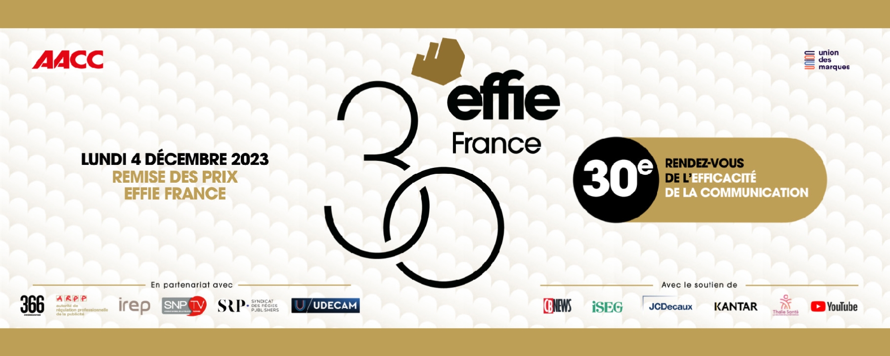 30e soirée des Prix Effie France